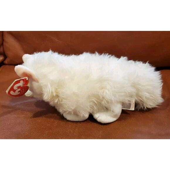 2002 TY Snocap Arctic Fox Dog Stuffed Animal Plush Toy Winter Home Decor - Picture 9 of 16